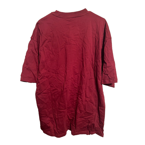 NWT Drew House x Justin Bieber Mens SS Tshirt Sz XXL Burgundy Barrymore RARE - Picture 2 of 10